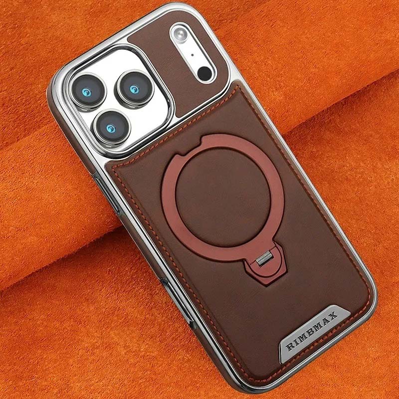 New Rotating Kickstand Leather-Style Phone Case