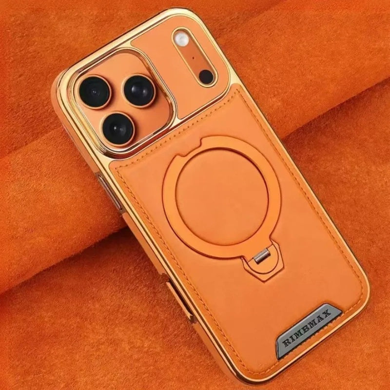 New Rotating Kickstand Leather-Style Phone Case