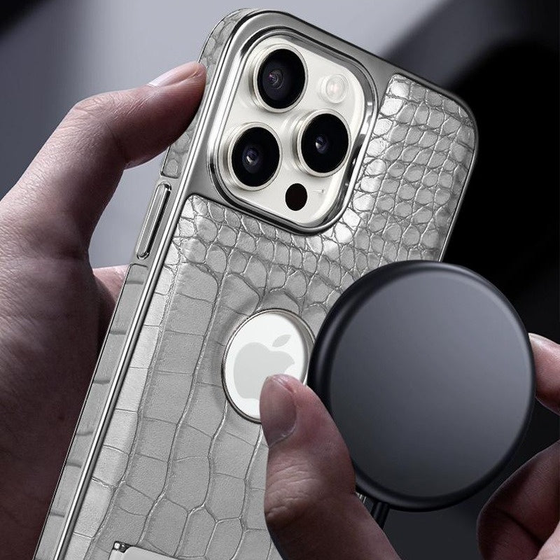 New Crocodile Texture Magnetic Phone Case